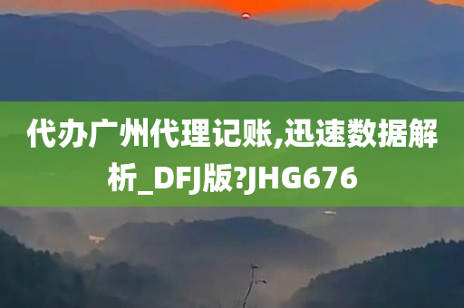 代办广州代理记账,迅速数据解析_DFJ版?JHG676