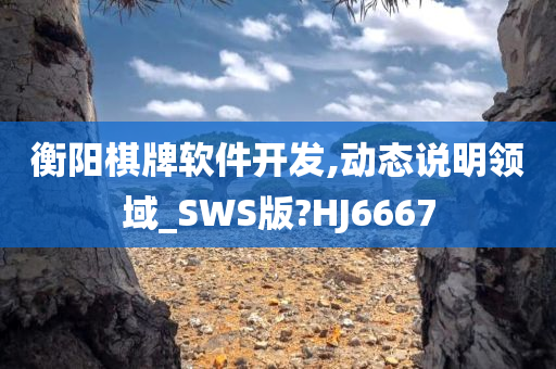 衡阳棋牌软件开发,动态说明领域_SWS版?HJ6667