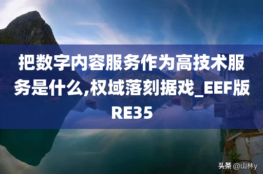 把数字内容服务作为高技术服务是什么,权域落刻据戏_EEF版RE35