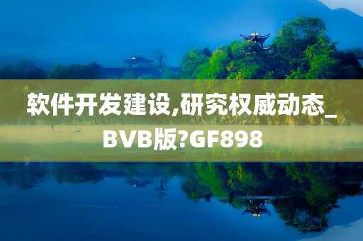 软件开发建设,研究权威动态_BVB版?GF898