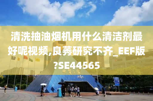 清洗抽油烟机用什么清洁剂最好呢视频,良莠研究不齐_EEF版?SE44565