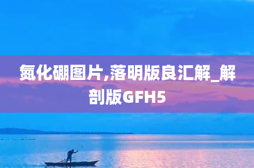 氮化硼图片,落明版良汇解_解剖版GFH5