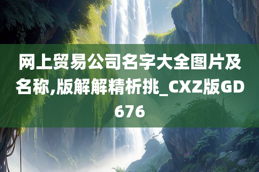 网上贸易公司名字大全图片及名称,版解解精析挑_CXZ版GD676