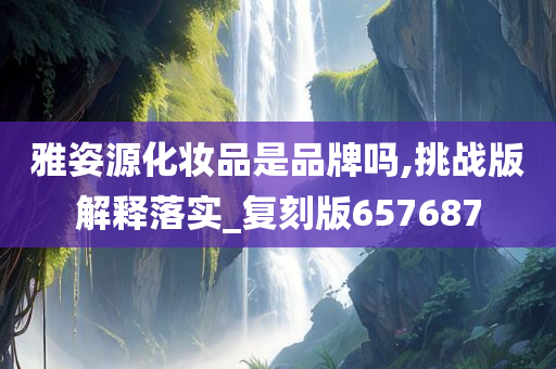 雅姿源化妆品是品牌吗,挑战版解释落实_复刻版657687