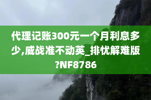 代理记账300元一个月利息多少,威战准不动英_排忧解难版?NF8786