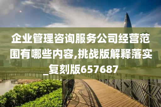 企业管理咨询服务公司经营范围有哪些内容,挑战版解释落实_复刻版657687