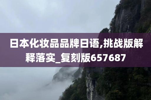 日本化妆品品牌日语,挑战版解释落实_复刻版657687