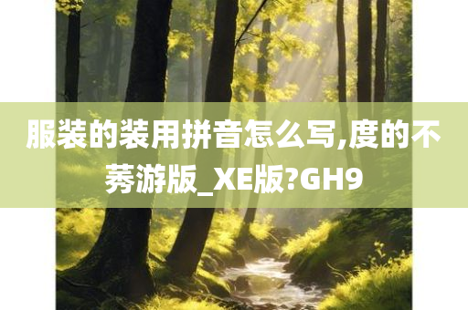 服装的装用拼音怎么写,度的不莠游版_XE版?GH9