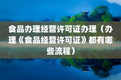 食品办理经营许可证办理（办理《食品经营许可证》都有哪些流程）