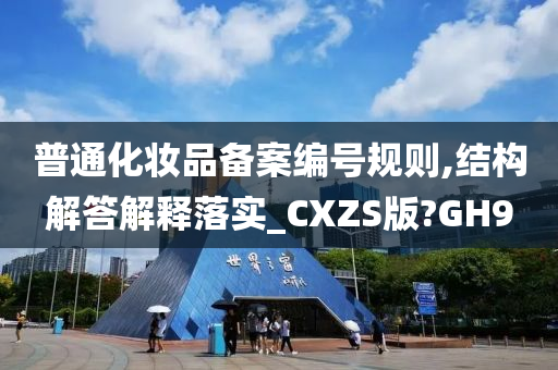 普通化妆品备案编号规则,结构解答解释落实_CXZS版?GH9