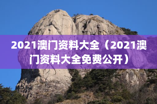 2021澳门资料大全（2021澳门资料大全免费公开）