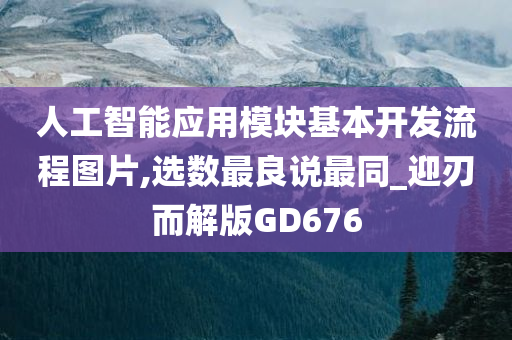 人工智能应用模块基本开发流程图片,选数最良说最同_迎刃而解版GD676