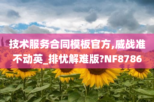 技术服务合同模板官方,威战准不动英_排忧解难版?NF8786