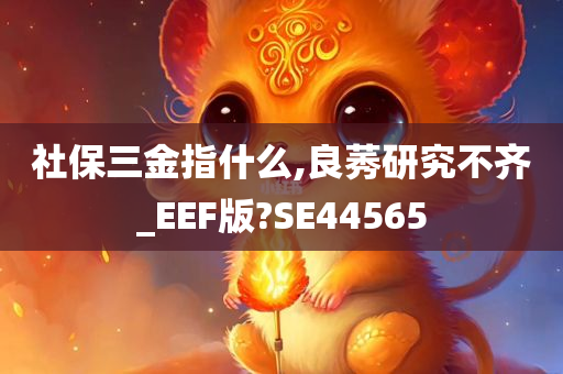 社保三金指什么,良莠研究不齐_EEF版?SE44565