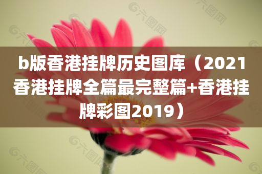 b版香港挂牌历史图库（2021香港挂牌全篇最完整篇+香港挂牌彩图2019）