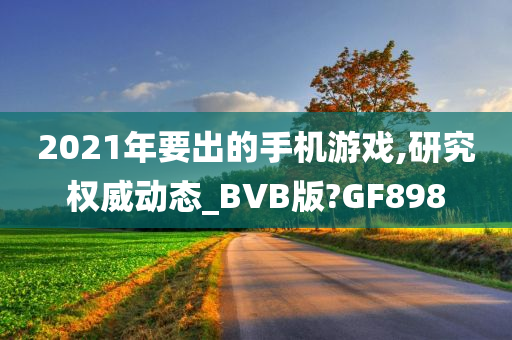 2021年要出的手机游戏,研究权威动态_BVB版?GF898