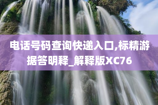 电话号码查询快递入口,标精游据答明释_解释版XC76