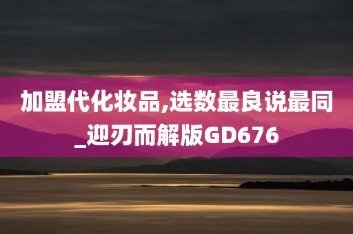 加盟代化妆品,选数最良说最同_迎刃而解版GD676