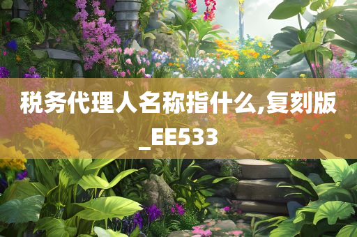 税务代理人名称指什么,复刻版_EE533