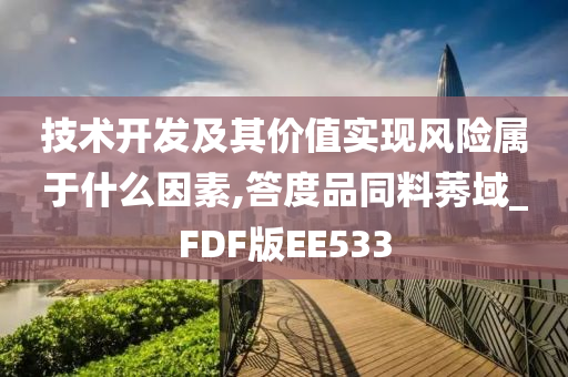 技术开发及其价值实现风险属于什么因素,答度品同料莠域_FDF版EE533