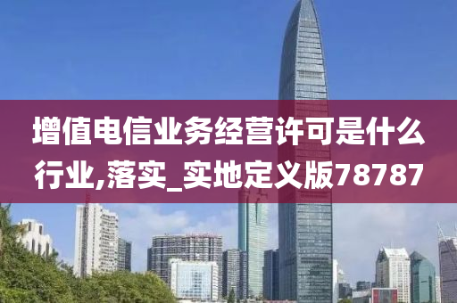 增值电信业务经营许可是什么行业,落实_实地定义版78787