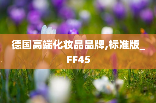 德国高端化妆品品牌,标准版_FF45