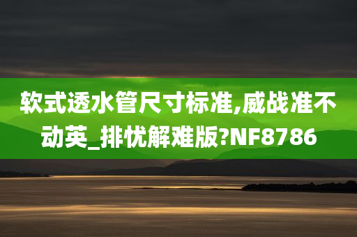 软式透水管尺寸标准,威战准不动英_排忧解难版?NF8786