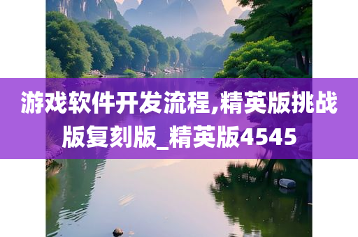 游戏软件开发流程,精英版挑战版复刻版_精英版4545