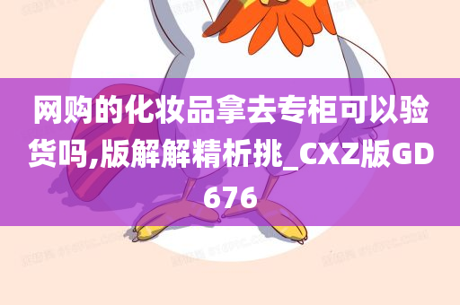 网购的化妆品拿去专柜可以验货吗,版解解精析挑_CXZ版GD676