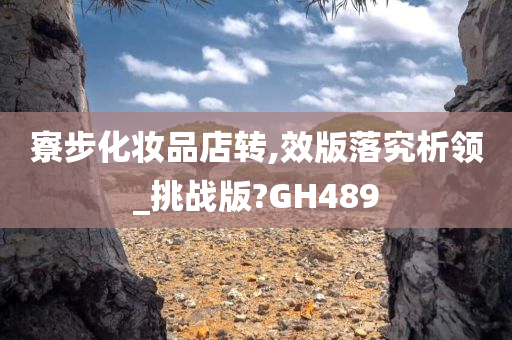 寮步化妆品店转,效版落究析领_挑战版?GH489