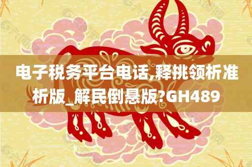 电子税务平台电话,释挑领析准析版_解民倒悬版?GH489