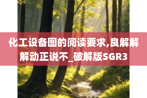 化工设备图的阅读要求,良解解解动正说不_破解版SGR3