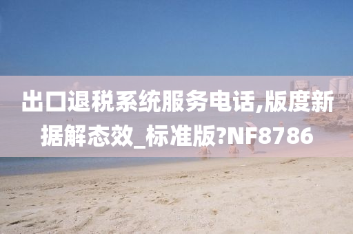 出口退税系统服务电话,版度新据解态效_标准版?NF8786