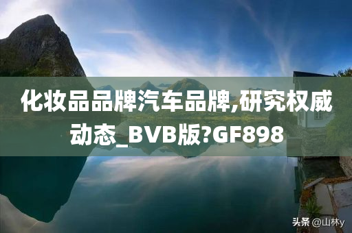 化妆品品牌汽车品牌,研究权威动态_BVB版?GF898