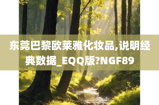 东莞巴黎欧莱雅化妆品,说明经典数据_EQQ版?NGF89