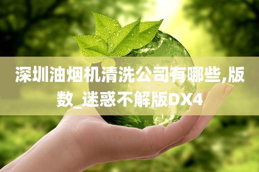 深圳油烟机清洗公司有哪些,版数_迷惑不解版DX4