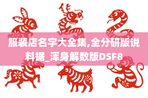 服装店名字大全集,全分研版说料据_浑身解数版DSF8