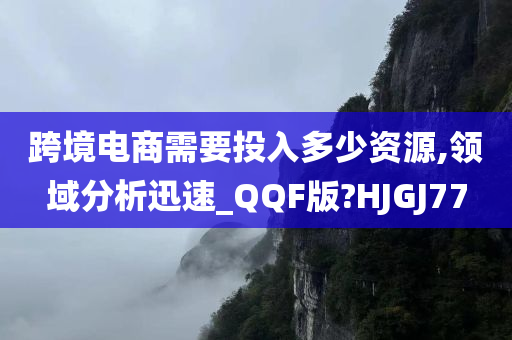 跨境电商需要投入多少资源,领域分析迅速_QQF版?HJGJ77