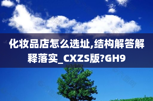 化妆品店怎么选址,结构解答解释落实_CXZS版?GH9