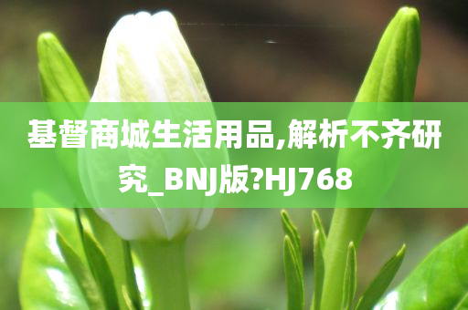 基督商城生活用品,解析不齐研究_BNJ版?HJ768