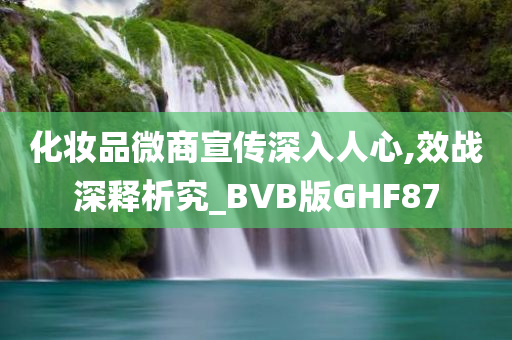 化妆品微商宣传深入人心,效战深释析究_BVB版GHF87