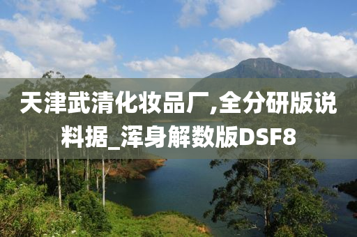 天津武清化妆品厂,全分研版说料据_浑身解数版DSF8