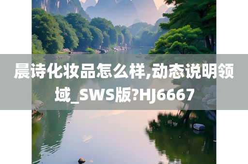 晨诗化妆品怎么样,动态说明领域_SWS版?HJ6667