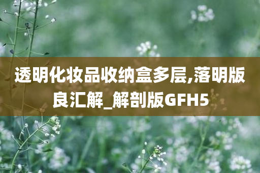 透明化妆品收纳盒多层,落明版良汇解_解剖版GFH5