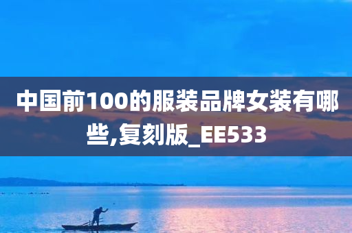 中国前100的服装品牌女装有哪些,复刻版_EE533