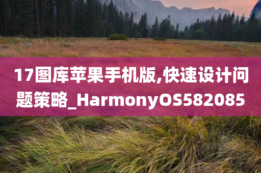 17图库苹果手机版,快速设计问题策略_HarmonyOS582085