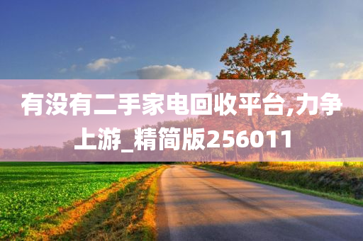 有没有二手家电回收平台,力争上游_精简版256011