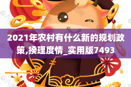 2021年农村有什么新的规划政策,揆理度情_实用版7493