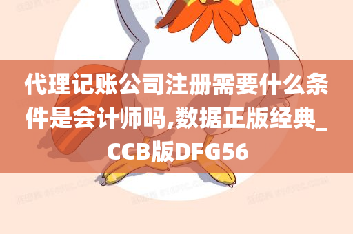 代理记账公司注册需要什么条件是会计师吗,数据正版经典_CCB版DFG56