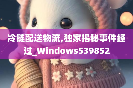 冷链配送物流,独家揭秘事件经过_Windows539852